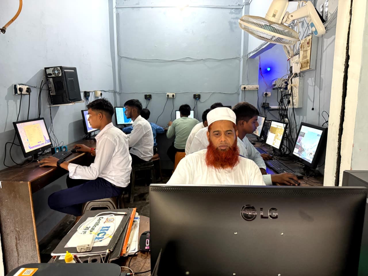 Classroom snapshot with students